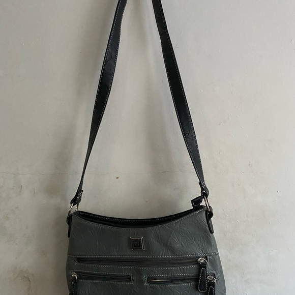 Stone Mountain Handbags - Stone Mountain Accessories Gray Crossbody Bag with Adjustable Strap